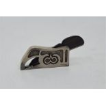 A Preston model 1366 bullnose rebate plane, with rosewood wedge and Preston iron, stamped Rd.387163,