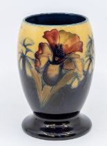 A Spring Flower pattern vase, yellow and blue glaze, signed, approx. 15cm high. Condition: good