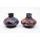 Two small Moorcroft vases