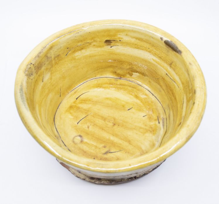 Jean-Nicolas Gerard (b.1954) - a large slipware bowl with sgraffito and finger spot decoration, - Image 2 of 3