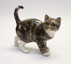 Winstanley cat in a standing position. Height approx 22cm. Signature and number 5 to base. No