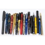 A collection of pens, including Conway Stewart no.286, with 14ct gold nib; Conway Stewart 84 with