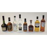 13 bottled of Spirits and whisky to include: Southern Comfort x 2 Teachers Highland Cream Blended