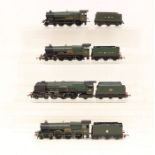 Hornby: A collection of four unboxed Hornby, OO Gauge locomotives to comprise: Morlais Castle