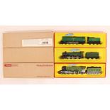 Hornby: A collection of three boxed Hornby, OO Gauge locomotives to comprise: Flying Scotsman R855N,