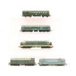 OO Gauge: A collection of five assorted OO Gauge diesel locomotives to comprise: Hornby Dublo