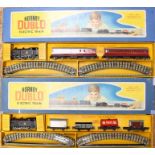 Hornby: A boxed Hornby Dublo, 0-6-2 Tank Passenger Train Set EDP10; together with another boxed