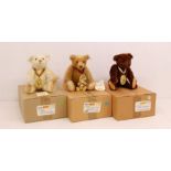 Steiff: A collection of three boxed Steiff bears, to comprise: 670343, Limited No. 01605; 670701,