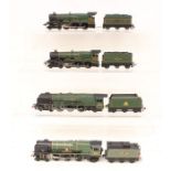 Hornby: A collection of four unboxed Hornby and Wrenn, OO Gauge locomotives to comprise: Denbigh