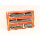 Hornby: A collection of three boxed Hornby, OO Gauge locomotives to comprise: R832 (flap insert