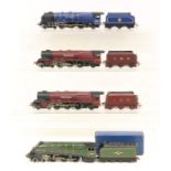 Hornby: A collection of four unboxed Hornby Dublo, OO Gauge, 3-rail locomotives to comprise: City of