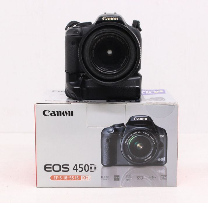Canon: A Canon EOS 450D digital camera body, 0730232707, untested for working order, visually - Image 2 of 3