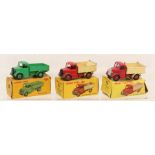 Dinky: A collection of three boxed Dinky Toys to comprise: Bedford End Tipper, No. 410, two