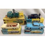 Corgi: A collection of four Corgi models to include Plymouth Station Wagon, good condition with good