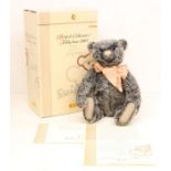 Steiff: A boxed Steiff, British Collectors Teddy Bear 2007, "Old Black Bear", 40cm, Limited