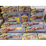 Corgi: A collection of assorted boxed Corgi Chipperfields Circus items. Fourteen models plus figures