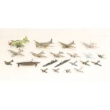 Dinky: A collection of assorted diecast model aircraft to include mostly Dinky examples, as well