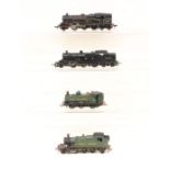 Hornby: A collection of four unboxed Hornby and others, OO Gauge locomotives to comprise: BR