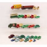 Dinky: A collection of assorted unboxed Dinky and Dublo Dinky vehicles to include: Big Bedford Heinz