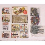 Airfix: A collection of assorted boxed, but opened Airfix model figure kits, to include: Waterloo