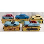 Dinky: A collection of five Dinky Cars to include 172 Studebaker, excellent condition in excellent