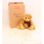 Steiff: A boxed Steiff bear: Year 2000 Teddy Bear, No. 013113. Serial No. 670374. Appear in good