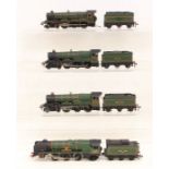 Hornby: A collection of four unboxed Hornby Dublo, OO Gauge locomotives to comprise: The Somerset