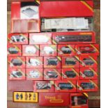 Hornby: A collection of assorted boxed Hornby OO Gauge rolling stock wagons, together with various