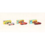 Corgi: A collection of three boxed assorted Corgi Toys vehicles, to comprise: Porsche Carrera 6