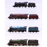 OO Gauge: A collection of four assorted OO Gauge locomotives to comprise: BR 61572, Tri-ang; Duchess