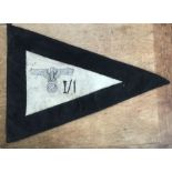 German Army Identification Pennant, double sided.