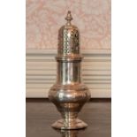 A Victorian Tiffany & Co. silver Sugar Shaker of baluster form, urn shape finial and circular foot,
