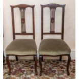 Four Edwardian dining chairs with pierced splats. Two others. (6)    OBJECT LOCATION: ENTRANCE HALL