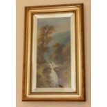 Leslie Philips (late 19th century)  Highland river landscapes  A pair  Both signed  53cm x 25.5cm