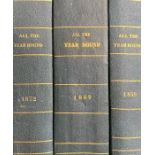 Dickens, Charles. All the Year Round, 1857-1873, odd vol years in ten bound volumes, parts mis-bound