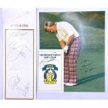 Jack Nicklaus signed 10x8 colour photo with programme for 2nd round draw at the Dunhill British