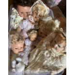 ****THIS LOT IS WITHDRAWN**** Large box of Mixed 1950s composition and others /other vintage dolls-