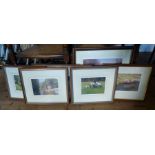 Framed and signed Frank Wright ,1928 - 2016 limited edition prints various sizes, Inside mount on