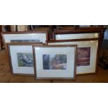 Framed and signed Frank Wright ,1928 - 2016 limited edition prints  Inside mount on largest frame