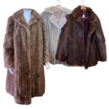 A  tissavel 1960s faux fur coat, a palomino faux fur jacket and a rabbit fur jacket (3) lining of