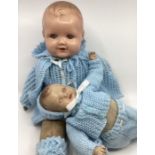 Vintage Teddy bears and dolls; Large box collection. Vintage dolls to include Armand Marseille 1920s