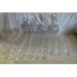 Large collection of crystal glass to include Webb Corbett Royal Doulton and unmarked others  2
