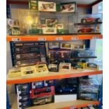 A group of die cast model cars, assorted makes to include Corgi, Lledo, Burago. Some models are
