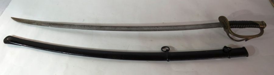 US Cavalry NCO's sword issued to the Union forces (but were taken and used by Confederate as well)