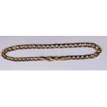 A 9ct gold curb chain bracelet. Approximate weight 4.3 grams. (1)