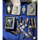 *****WITHDRAWN**** A selection of ladies and gentlemen's wrist watches comprising 17 watches of