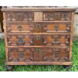 A small late 17th cent oak chest