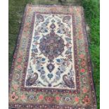 A Persian carpet  204cm x 124cm  no damages