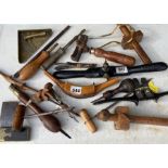 A collection of woodworking tools