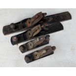 A collection of woodworking planes